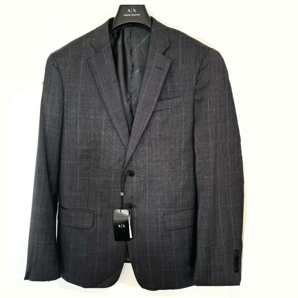 New AX Armani Exchange Men's Wool Suit Separate Jacket 46R
